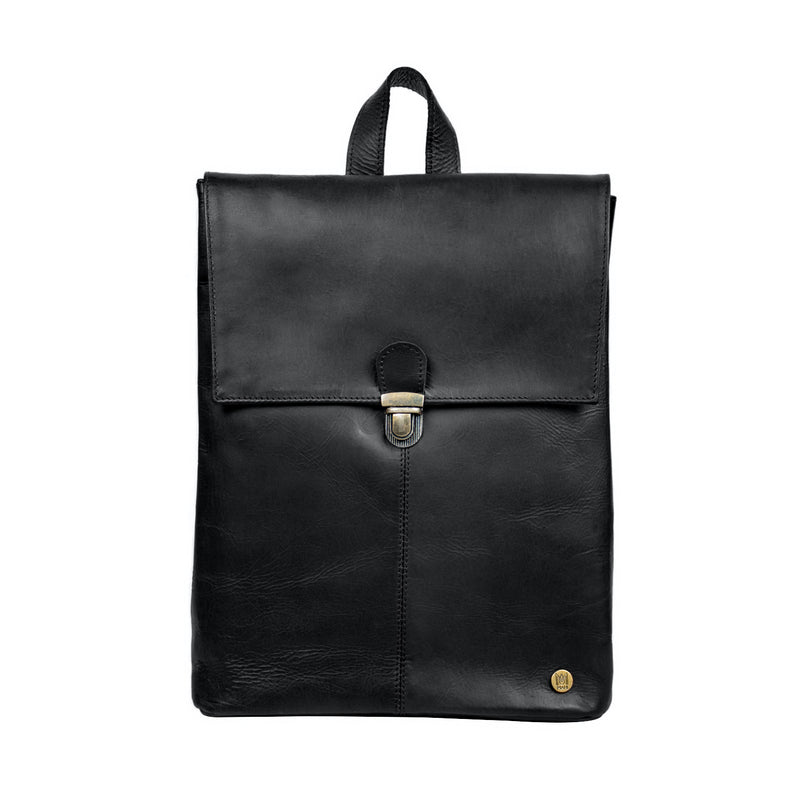 brand name leather backpacks Company Logo Branded Leather Backpack