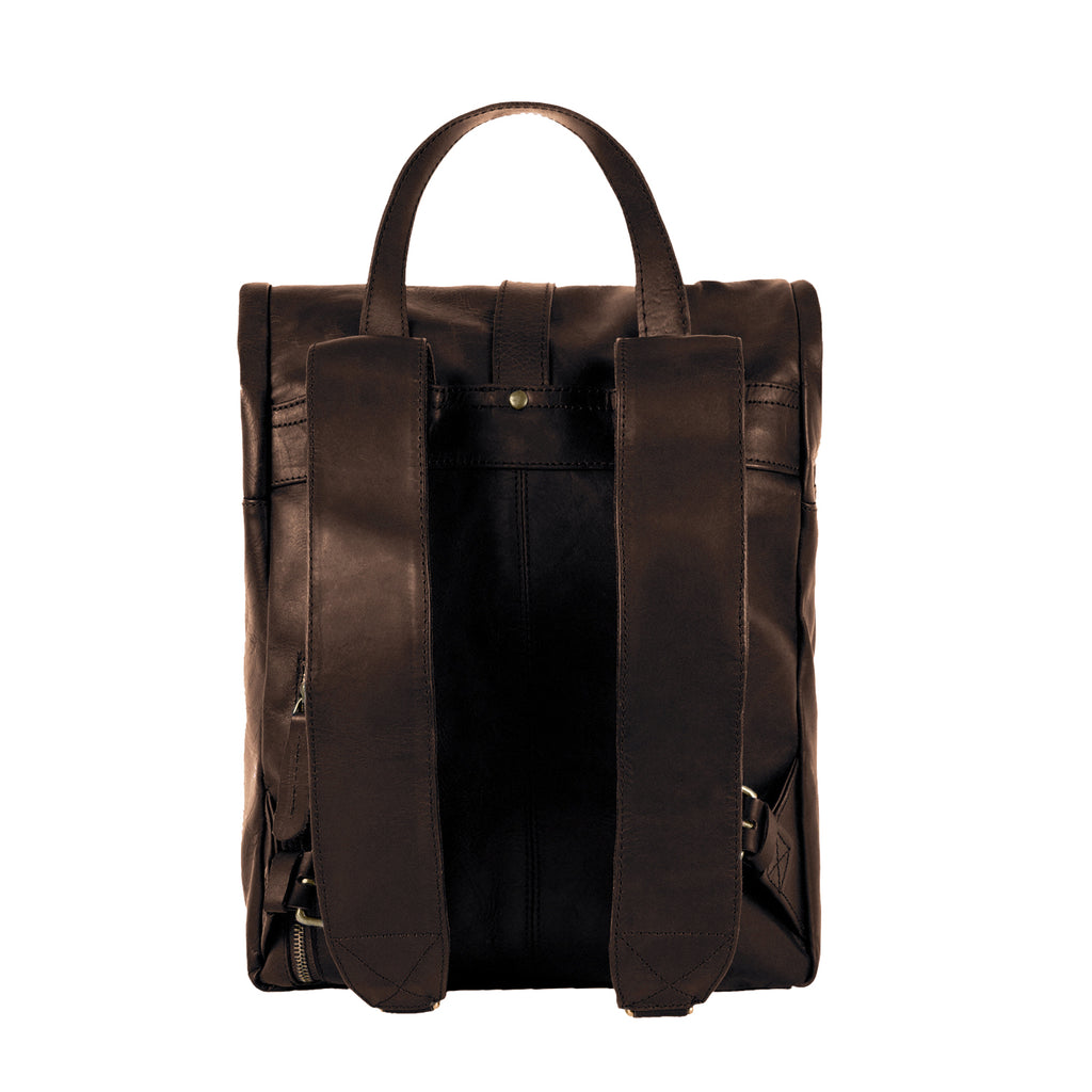 backpack rolltop leather Leather Roll Top Backpack | 15" Laptop Backpack | Leather Backpack For Men
