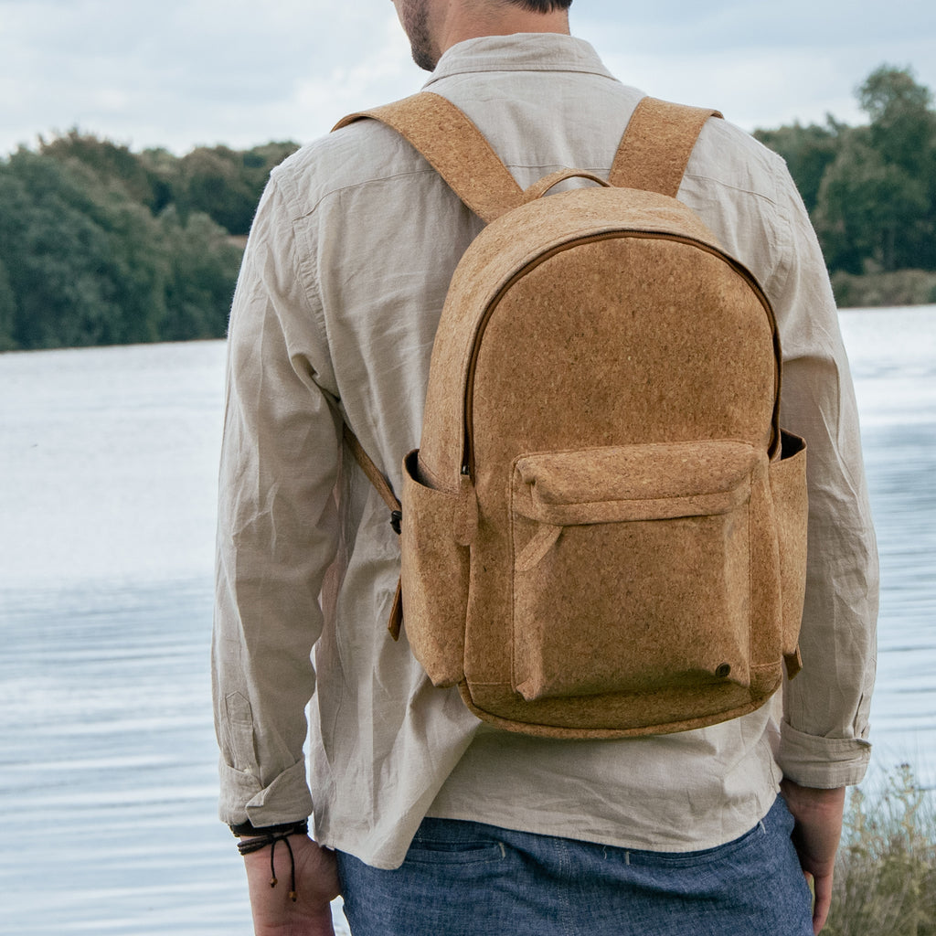 cork leather backpacks Backpack Vegan Icono Our City Backpack in our new vegan cork leather is a practical answer to commuting in style Classic Vegan Cork Leather Backpack