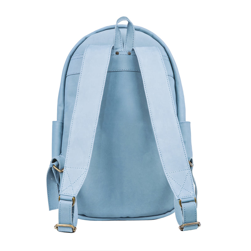 bristol small leather backpack blue The Classic Backpack 2.0