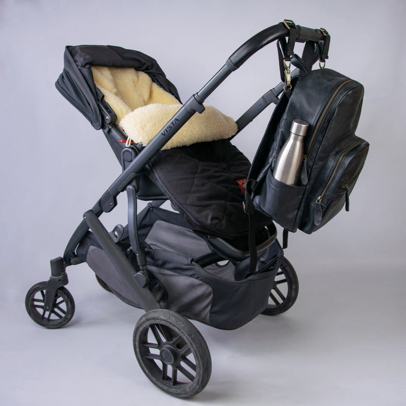 baby changing backpack leather Black Leather Changing/Diaper Backpack (unisex)- Leather Changing Bag – MAHI Leather