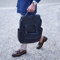 Branded Leather Backpack