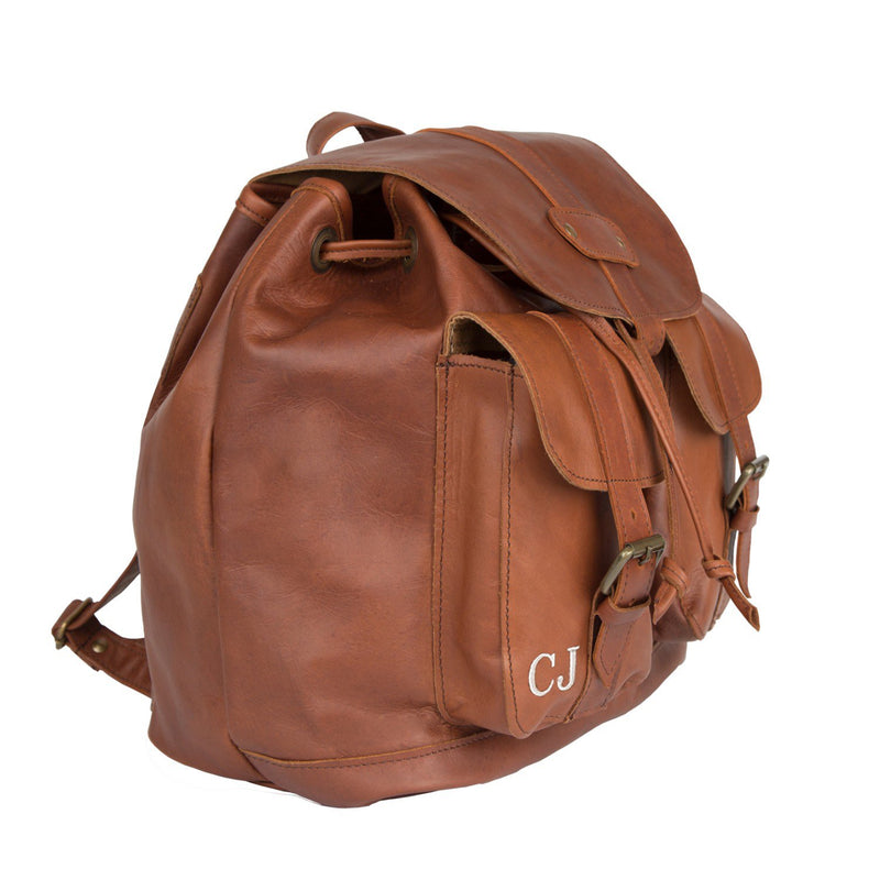 clava brown leather drawstring backpack Womens Premium Brown Leather Drawstring Backpack for Work and School – MAHI Leather
