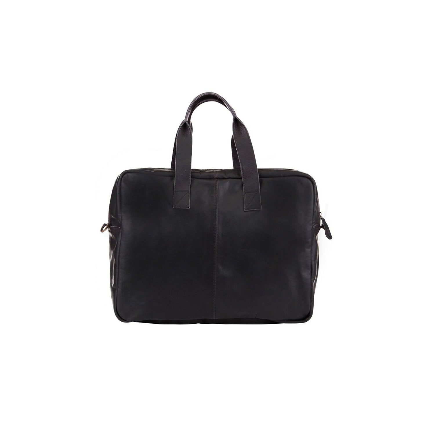 Classic Black Leather Holdall | Personalized Holdall for Work – MAHI ...