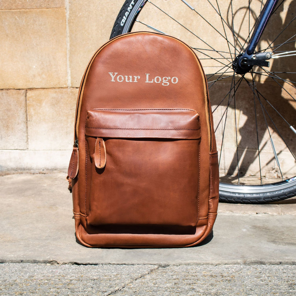 Leather backpack for school shop