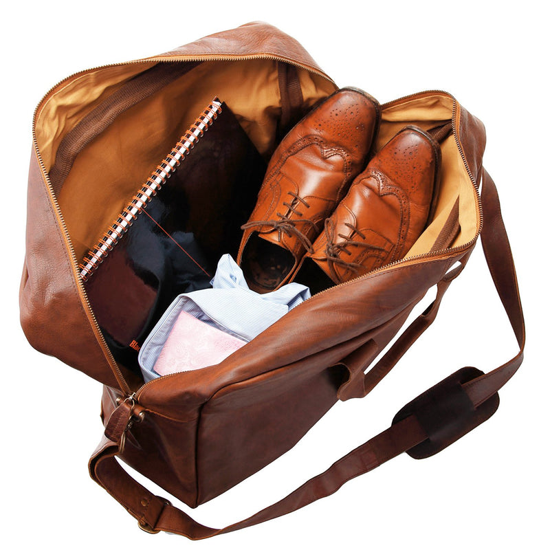 Brown Full Grain Leather Doctors Bag  Personalised Holdall – MAHI Leather