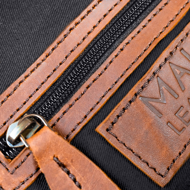 Saddle Stitch Leather Backpack