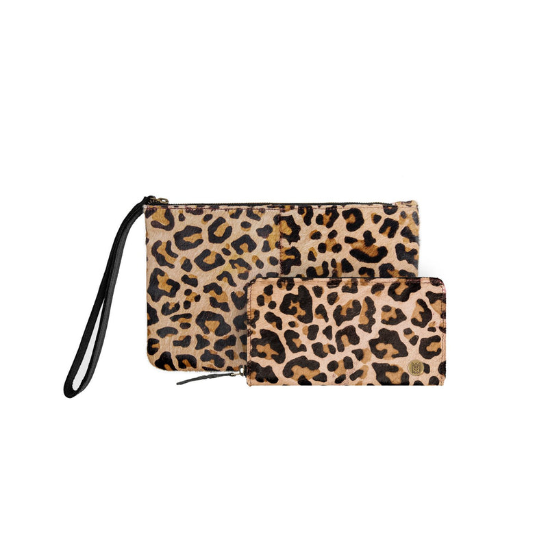 Leopard Print Purse and Clutch Gift Set- Presents for Wife, Girlfriend –  MAHI Leather