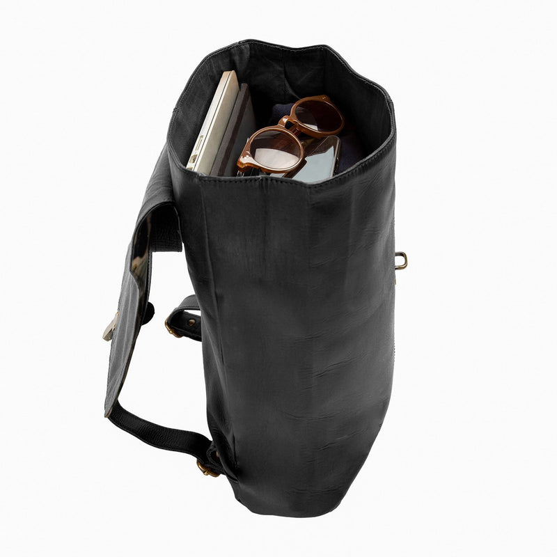 Leopard Print Black Leather Mini Backpack - Leopard Print Leather Bag –  MAHI Leather