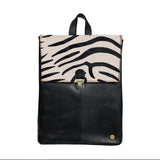 Cowhide Zebra Yale Backpack