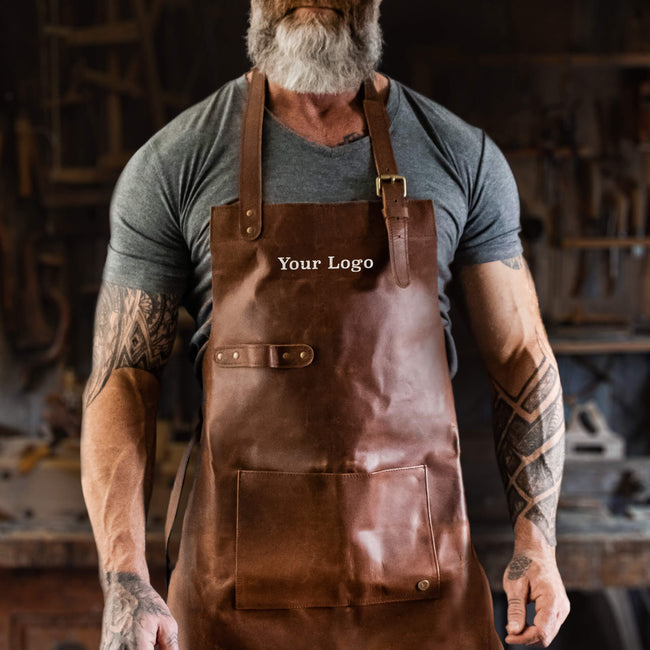 logo branded apron