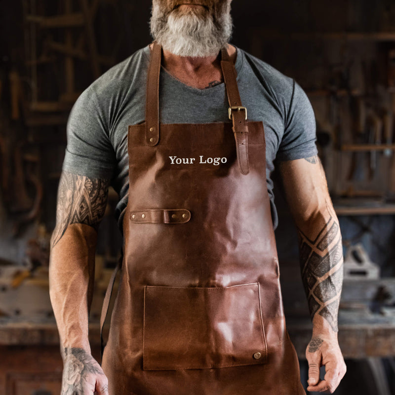 logo branded apron