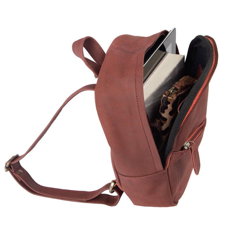 dark red mini backpack Mini Suede Red Maroon Leather Backpack – MAHI Leather