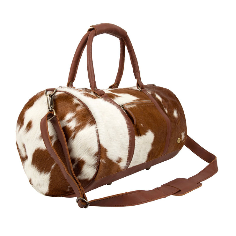 Cow Hide Cow Print Bag Natural Brown And White Cow Print Leather