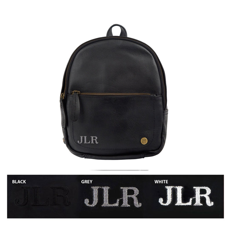 buy personalized mini backpack Personalized Black Leather Mini Backpack-Backpacks for School +College – MAHI Leather