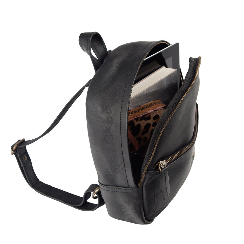 black mini backpacks Personalized Black Leather Mini Backpack-Backpacks for School +College – MAHI Leather