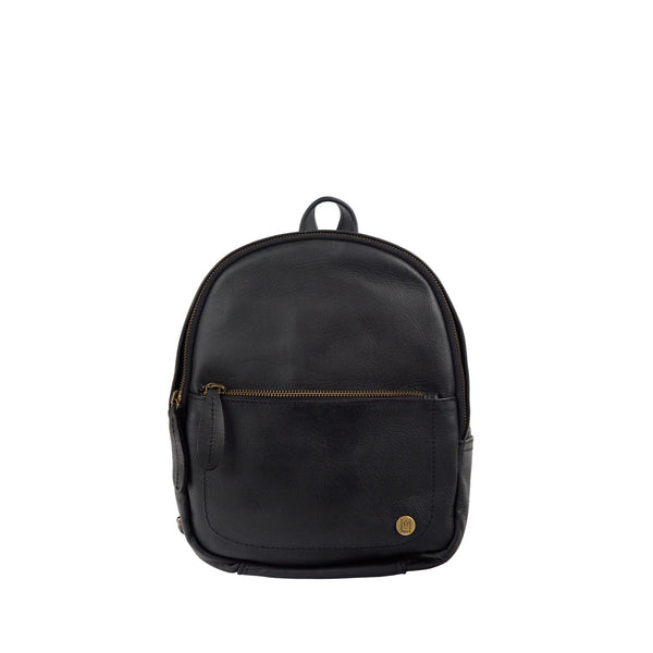 Personalized Black Leather Mini Backpack-Backpacks for School +College, Not Personalized