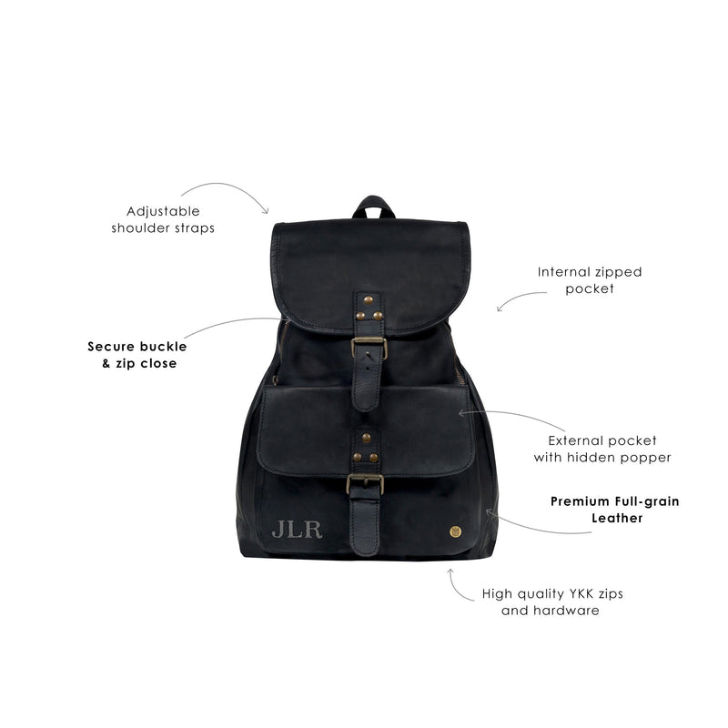 Women's Raleigh Monogram Backpack Purse Vegan Leather 
