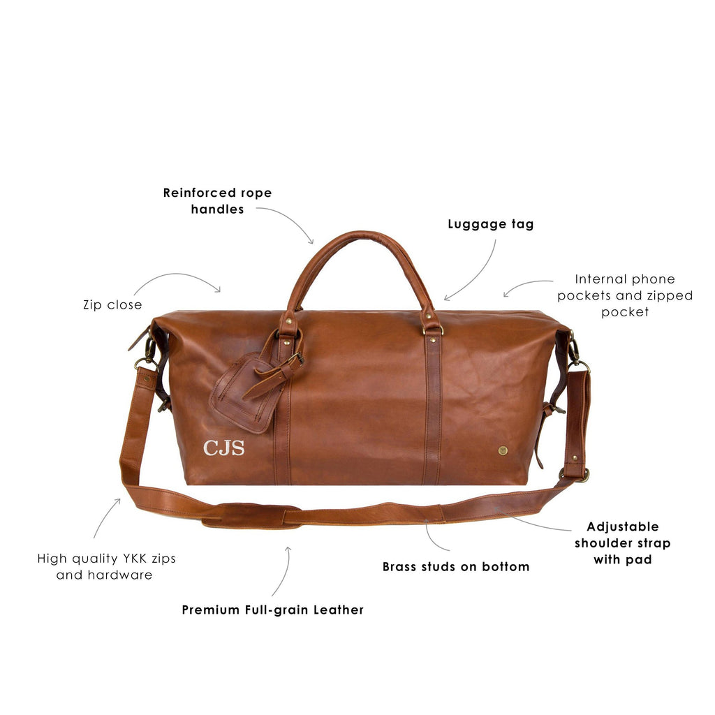Leather travel bag MCM Brown in Leather - 35164100