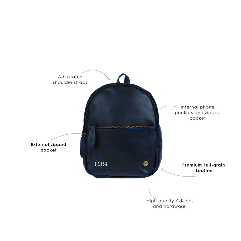 fit & fresh backpacks navy navy diamond geo mini backpack The Mini Backpack