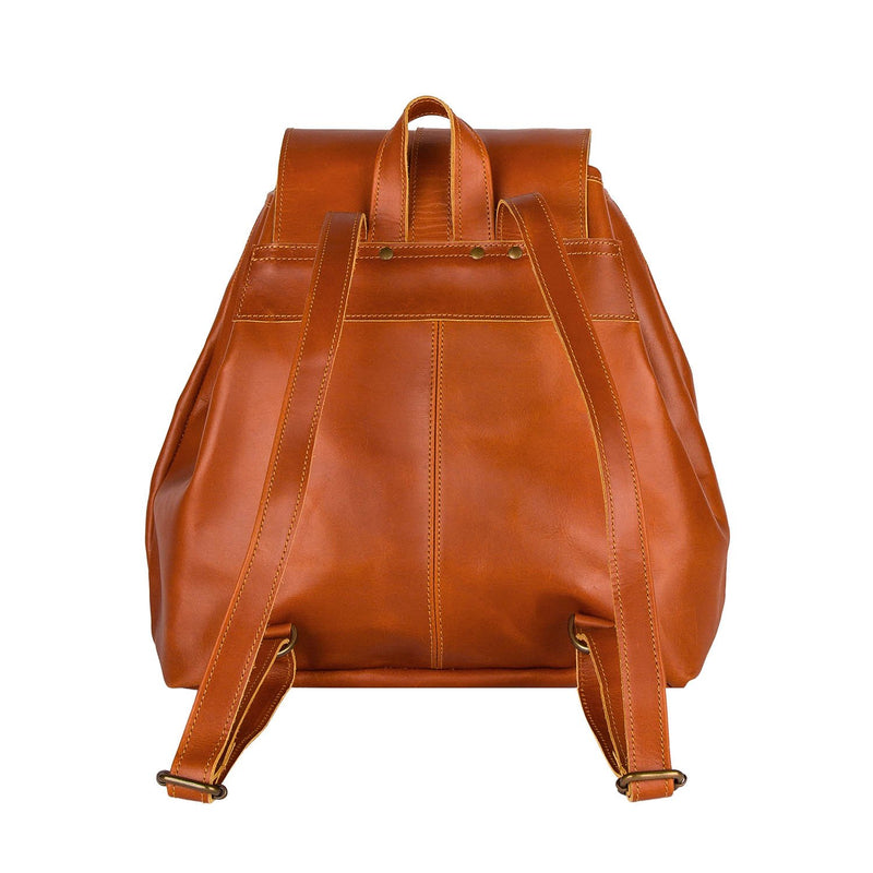 drawstring leather backpack men Personalised Tan Leather Drawstring Backpack With Pockets – MAHI Leather