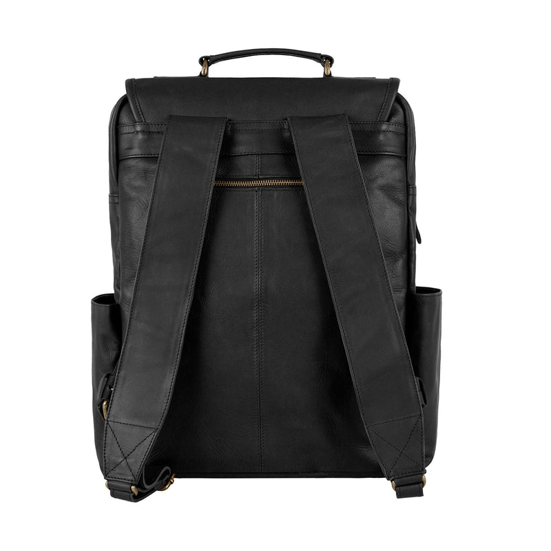 Mini Soft Touch Faux Leather Backpack, Black