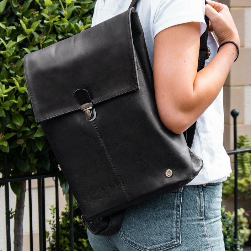 Leather Backpack For Women | Square Leather Backpack | 15 Leather Backpack For Women | Square Leather Backpack | 15